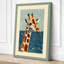 Giraffe Emerges Coastal - Wrapped Canvas-1836445656-1836445663