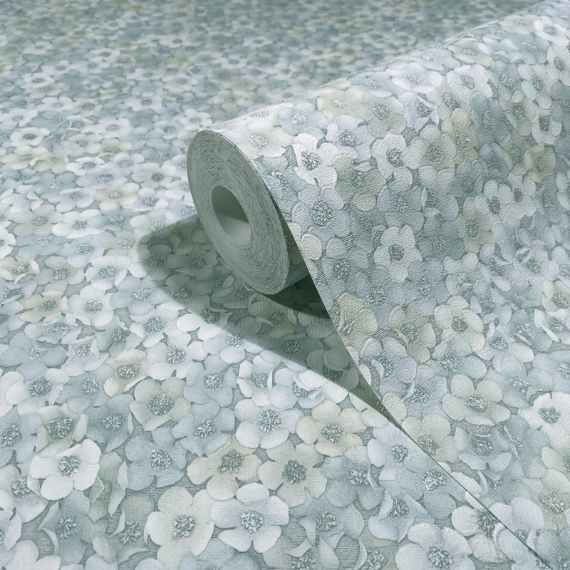 Galerie Fashion Icon Floral Wallpaper, Green