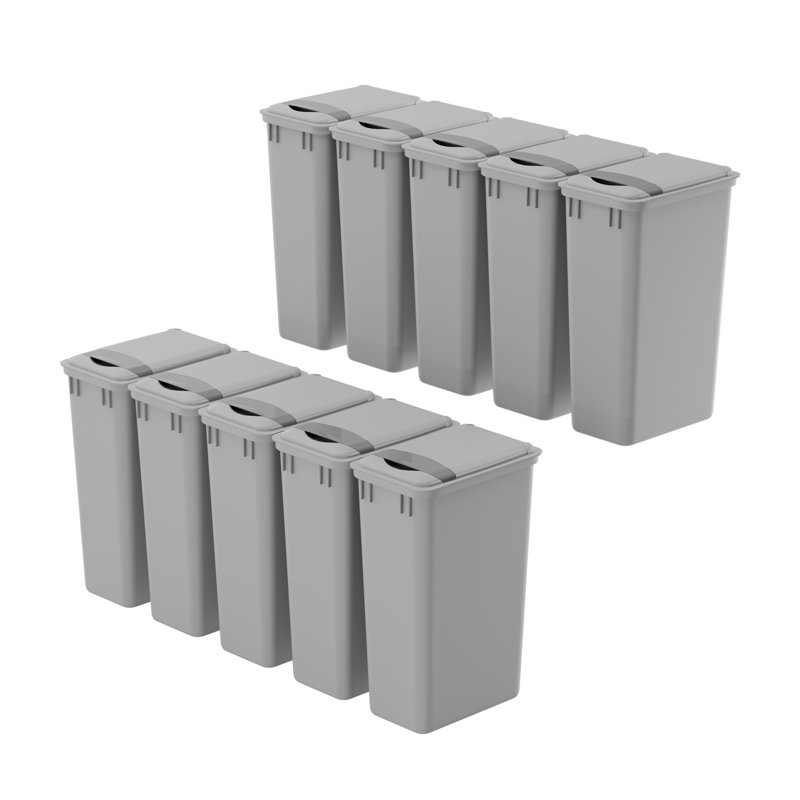 Poubelle en plastique avec couvercle Dowell, 12,5 gal