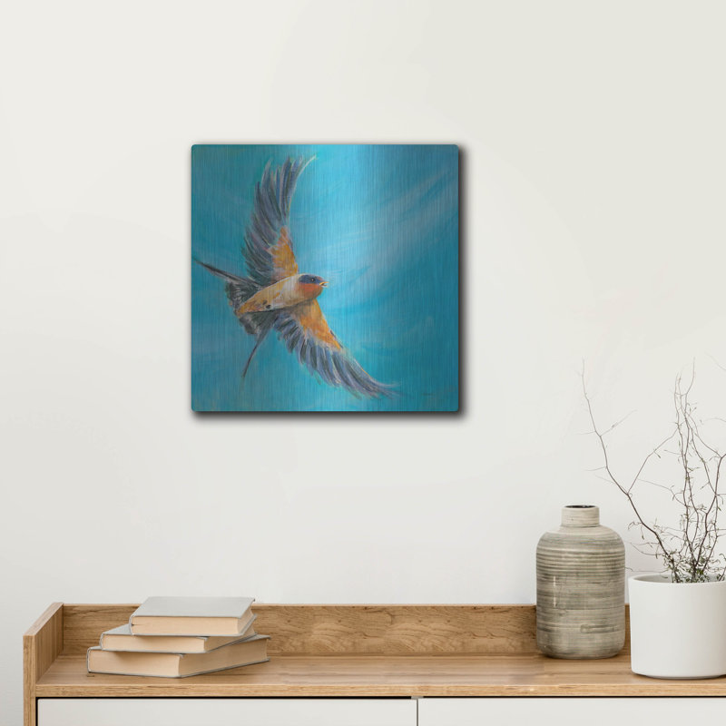 «Soaring» par Sue Schlabach, art mural en métal, H 12 po x l 12 po
