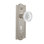 Meadows Plate with Decorative Keyhole and Crystal Meadows Knob