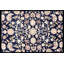 Walton Oriental Area Rug in White/Navy Blue