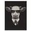«Animal Cow in suit», reproduction sur toile - Vache amusante-337755053-351654960