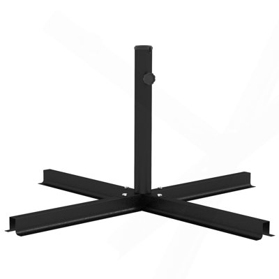 Outdoor Universal Cross Brace Umbrella Base for Patio Offset & Market Umbrellas