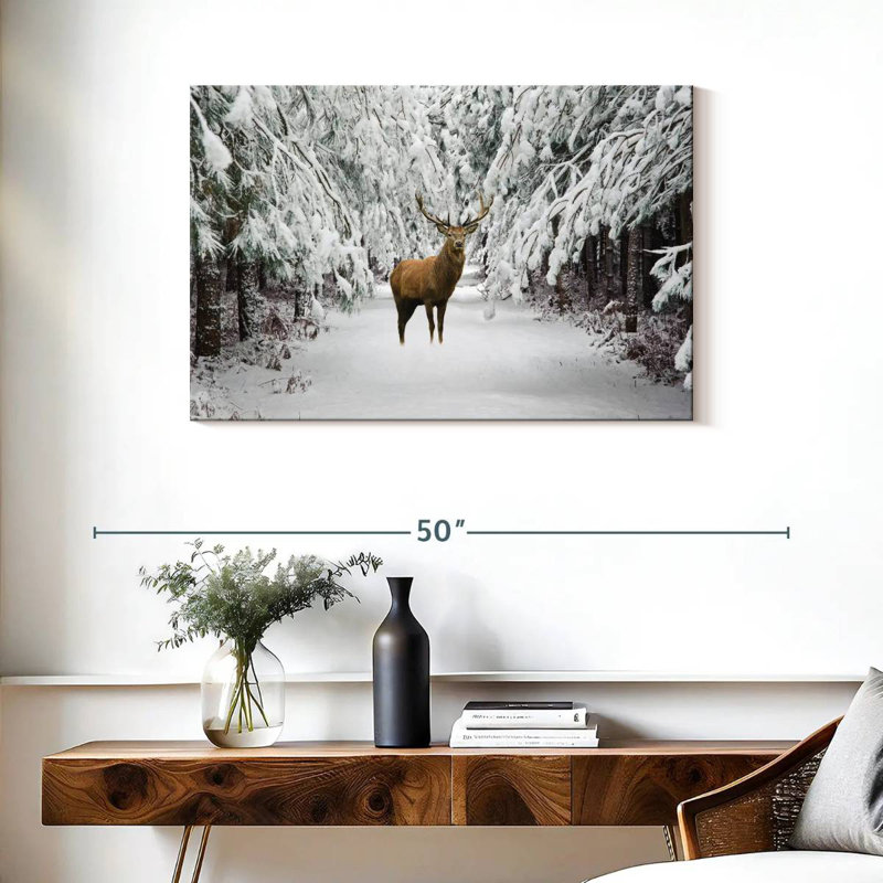 Cerf rouge Brampt, H 24 po x l 36 po
