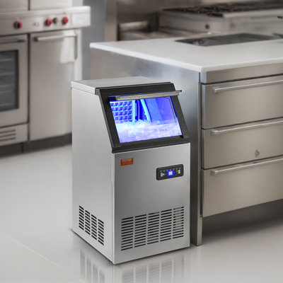 VEVOR 100 Lb. Daily Production Cube Clear Ice Freestanding Ice Maker