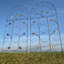 Lifthrasir 120cm H x 50cm W Metal Arched Trellis