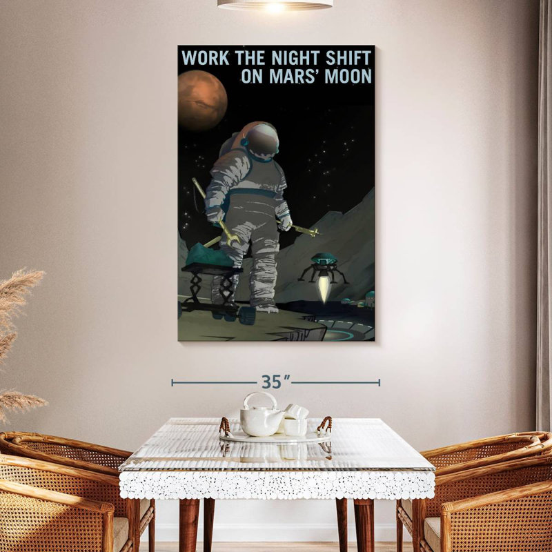 Oberle Mars Explorers Wanted Poster VI, 51" H x 34" W