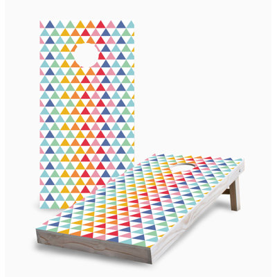 Triangle Pattern 2x4 Cornhole Board Set | Includes (2) Boards (8) Bags & Optional Accessories