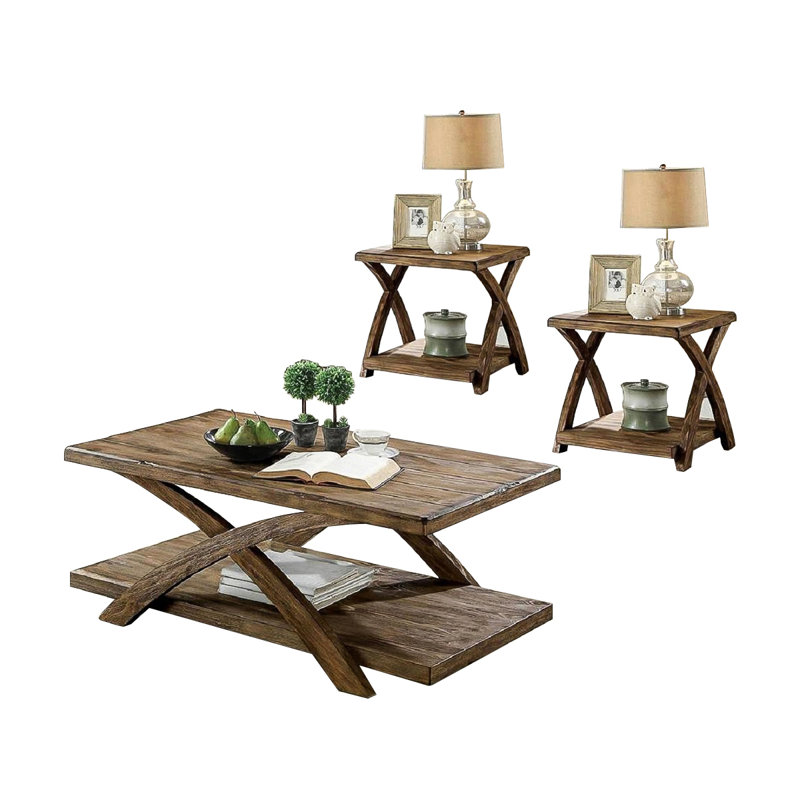 Ensemble de tables basses 3 pièces Jaris
