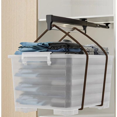 Porte-pantalons extensible avec glissière