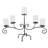 21'' H Metal Tabletop Candelabra