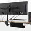 Plateau de gestion des câbles sous le bureau 17 po, support multiprise, organisateur de cordon, pince pour bureau et maison, noir