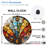Stained Glass Wall Clock Elegant Home Decor Art - 12'' Modern Glass Wall Clock