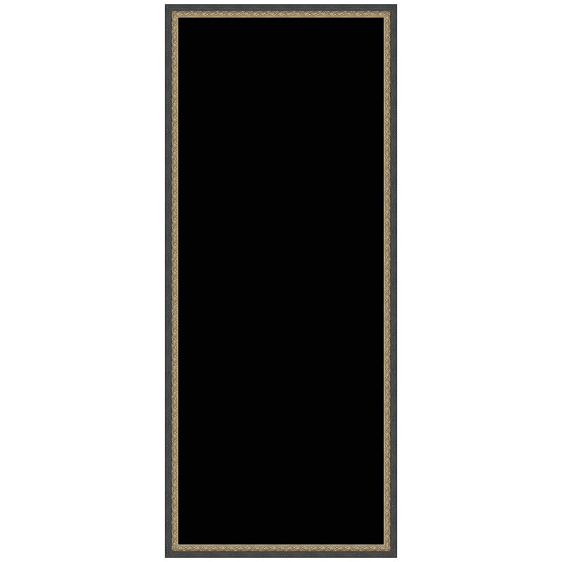 Tableau d'affichage en lin encadré en tissu, Noir, H 41 po x l 17 po x P 1,5 po, Matinée bronze noir