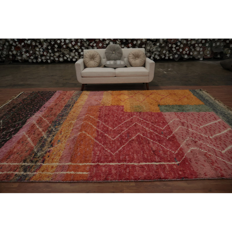Artistic Plush Moroccan Area Rug 