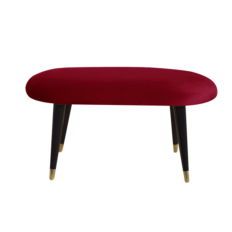 Emi Upholstered Bench, Red