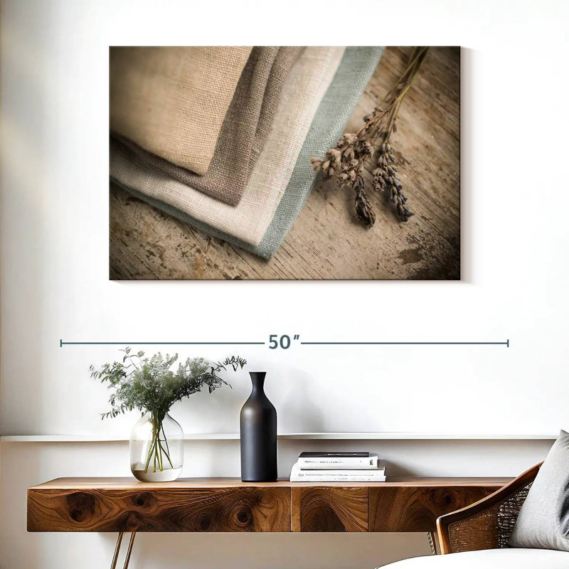 Senne Neutral Colored Fabrics, 26" H x 39" W
