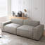 Causeuse-coussin modulable en cuir véritable gris