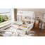 Lit plateforme simple double avec tablettes et tiroirs de rangement, lit plateforme avec lattes de soutien, conception enfantine et maisonnette-1832814182