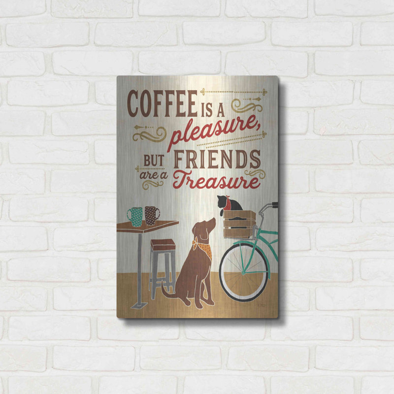 «Coffee And Friends II» par Véronique Charron, H 24 po x l 16 po