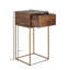 Vanslyke 40cm W Iron Bedside Table