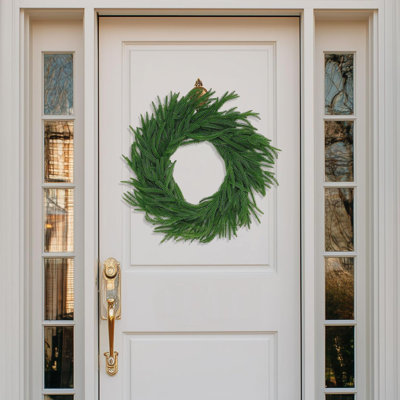 Artificial Norfolk Pine Garland Real Touch Dense Faux Garland For Mantle Table Wall Indoor & Outdoor Christmas Decorations Excluding Lights