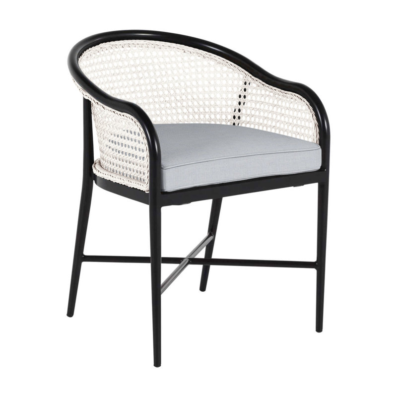 Havana Arm Chair, Chalk, Welt, Linen Chambray