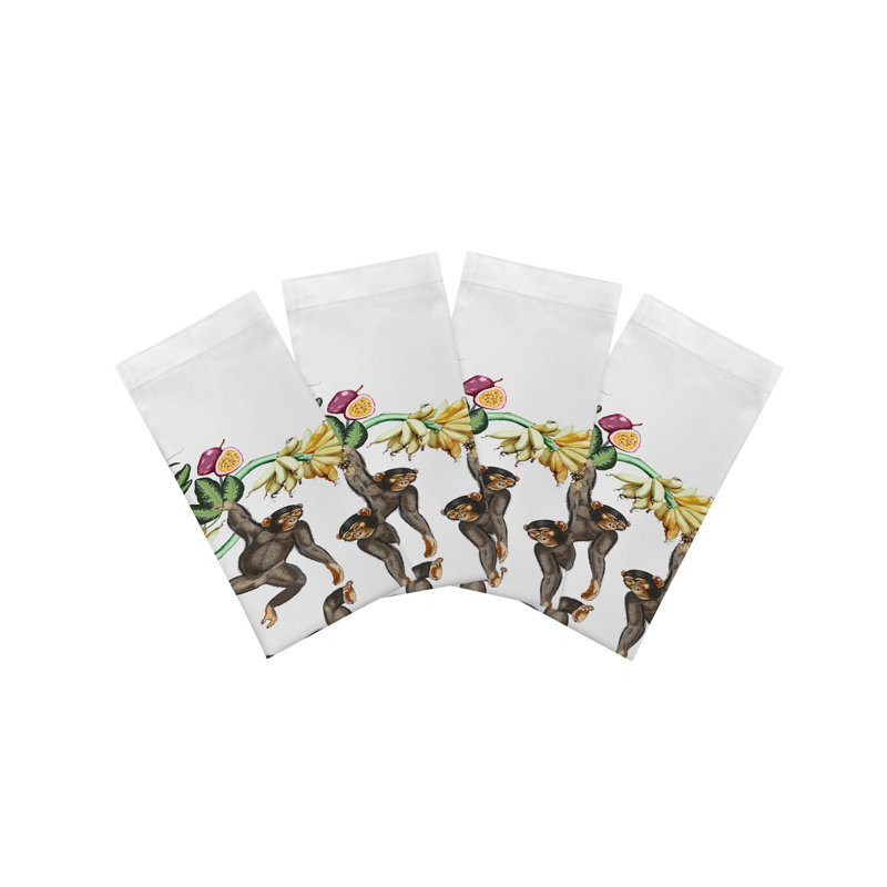 Swinging Monkeys Square Napkins