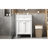 24" Bathroom Vanity With 2 Doors And Tip-Out Drawer, Bathroom Storage Cabinet With Sink, Soft-Closing Doors With Organizers-2050871220