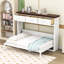 Lit escamotable simple en bois avec tiroirs de rangement