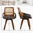 Brinskelle 20" W Faux Leather Swivel Modern Dining Chair-1356568331