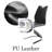 Upholstered Side Chair, Faux Leather High-Back Cantilever Dining Chairs with Top Handle(Set of 4)-14415869