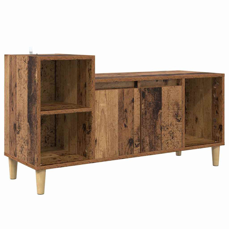 Unfinished TV Stand, Old Wood, 55cm H x 100cm L x 35cm W