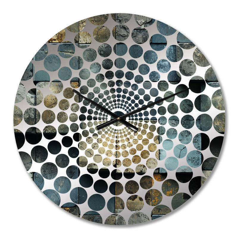 Horloge murale industrielle en béton, Médium