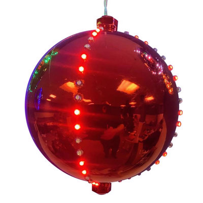 Celebrations Platinum LED Pure Lighted Ornament 6 in. Hanging Decor