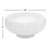 Decorative Round Ceramic Centerpiece Bowl for Home Decor - Sculpted Pedestal Fruit Bowl for Kitchen or Dining Table Display - 14", White