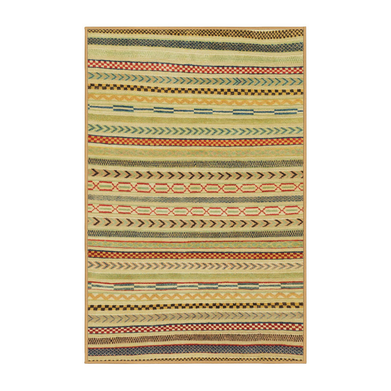 Abstract Indoor Rug, Rectangle 2' x 4'