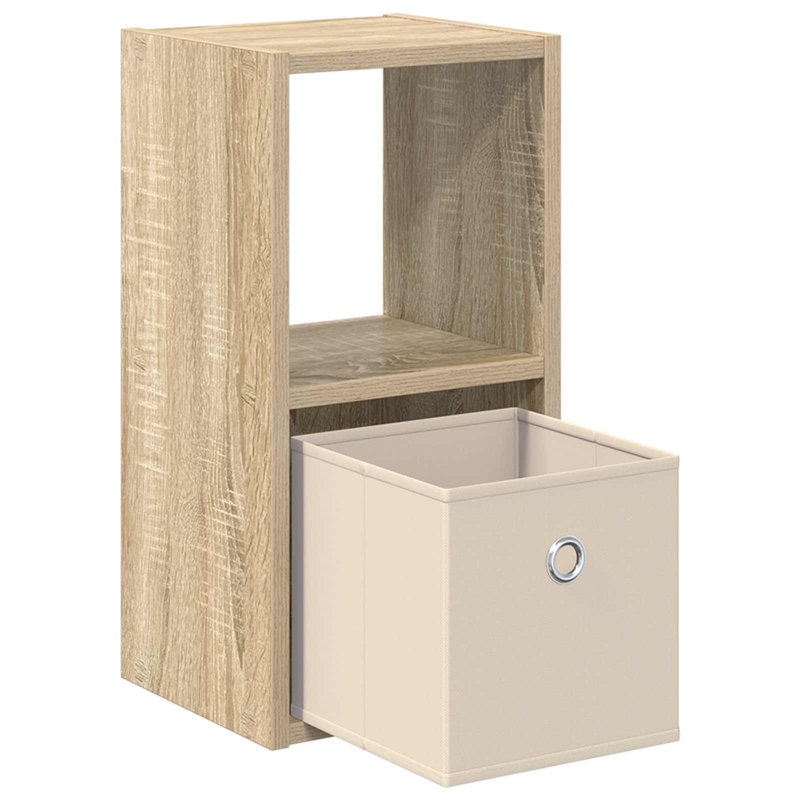 25.5cm W Composite Bedside Table, Sonoma Oak