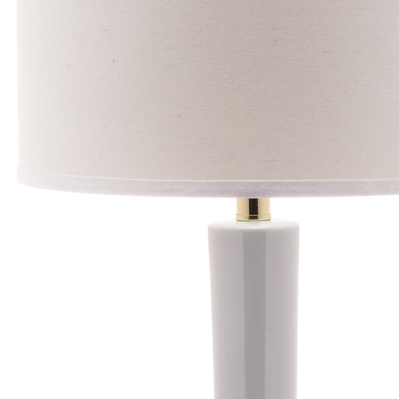 Amoure Ceramic Table Lamp, White