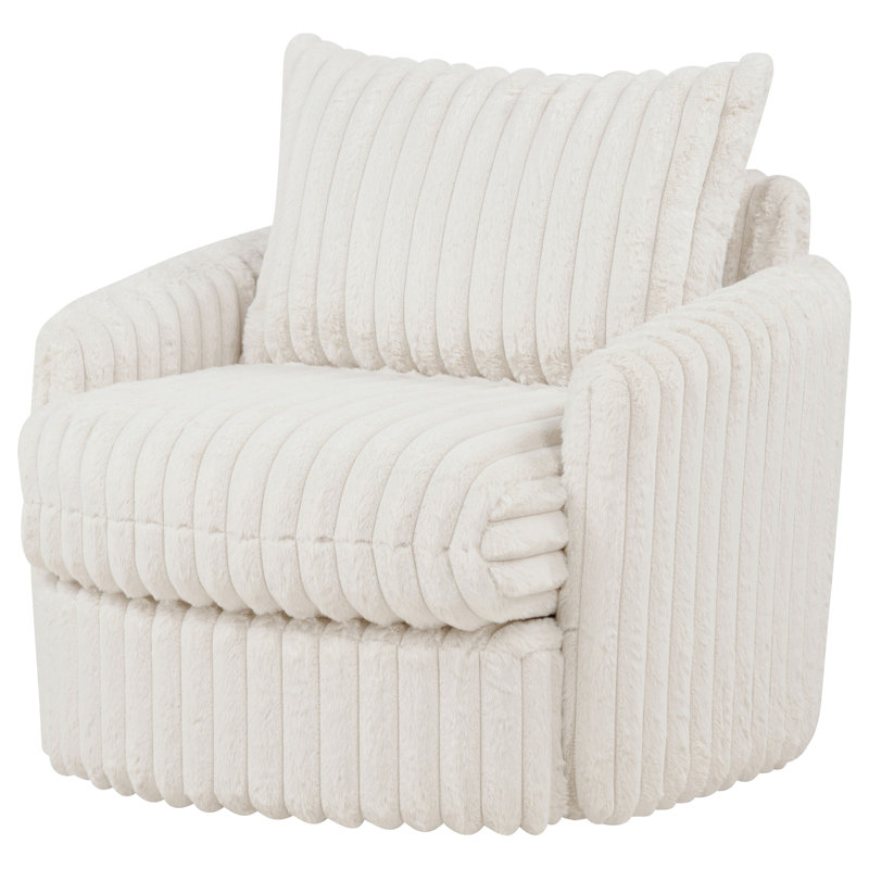 Chaise rembourrée Sarco, Ivoire ivoire