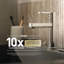 Flara Single Hole Bathroom Faucet with Drain Assembly-1387423064