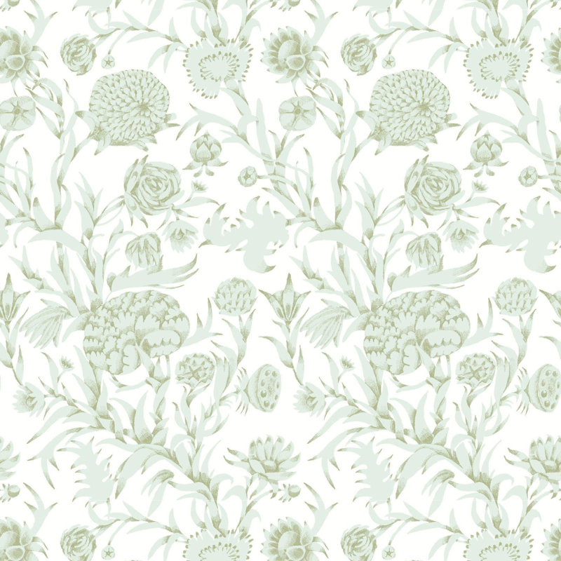 Blooming Thicket - Wallpaper, Morning Glow, Premium Paper, Non-Pasted