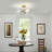 Tranecia Glass Semi Flush Mount
