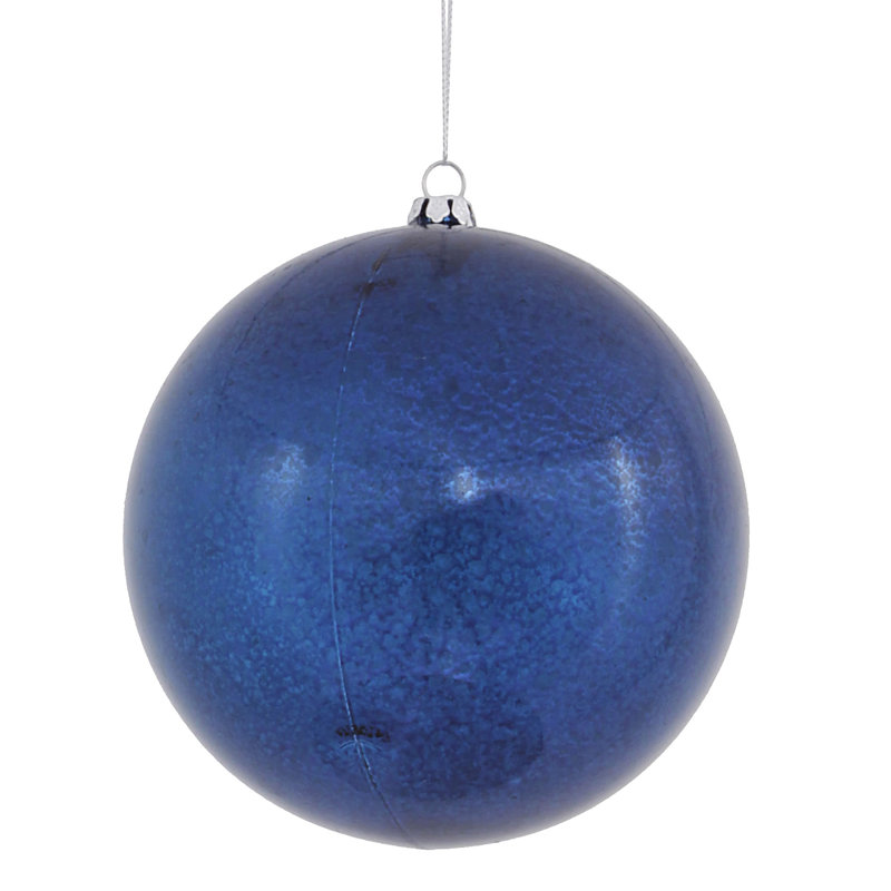 Ornement boule de mercure brillant, Bleu mer