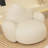 Modern Upholstered Barrel Chair, Plush Accent Lounge Seat with Ottoman for Bedroom or Entryway, Beige