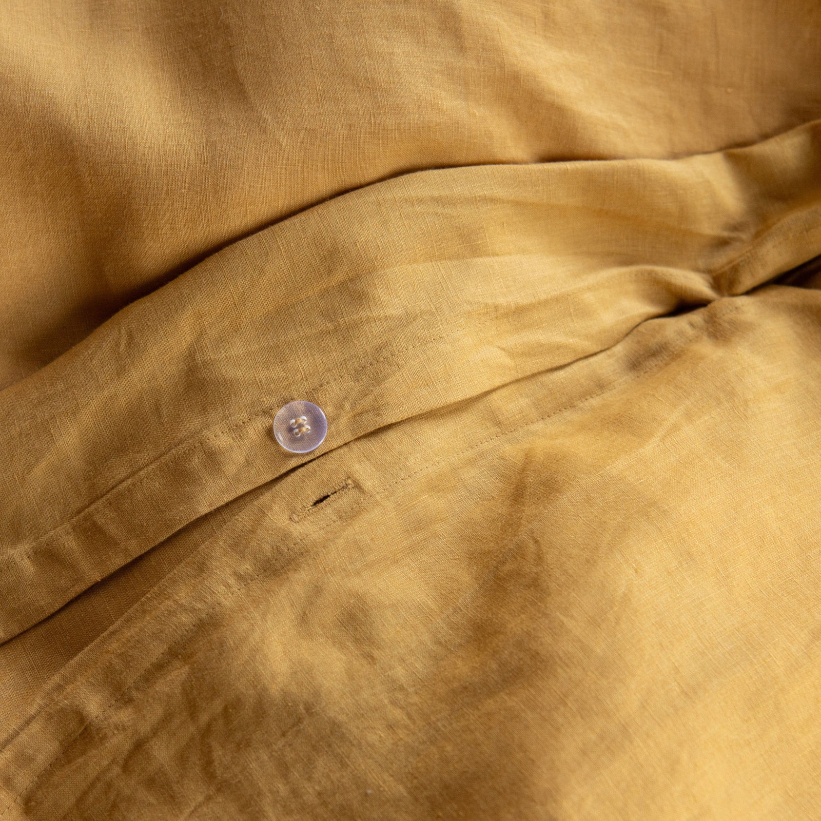 100% French Linen Duvet Cover & Sham Set, Honey, Twin Duvet Cover + 1 Standard Pillow Sham