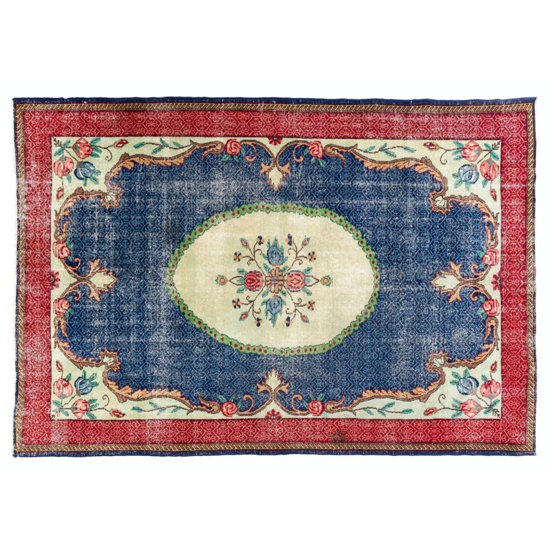 Tapis européen rétro noué à la main