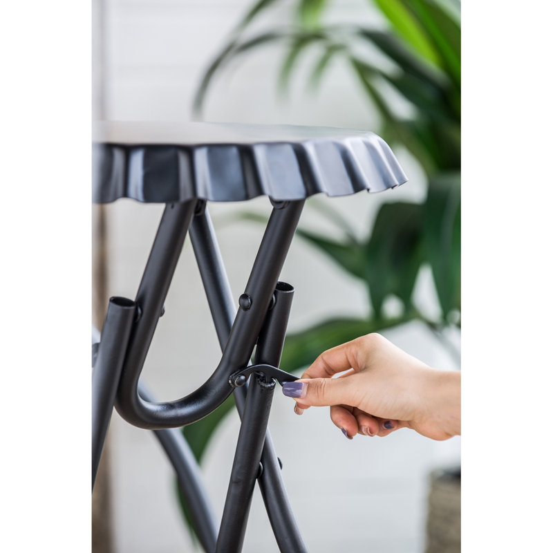 57.5X23.6X39.8" Stowable Side Table And Two Seats