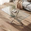 120Cm Wide Clear Glass Top Coffee Table